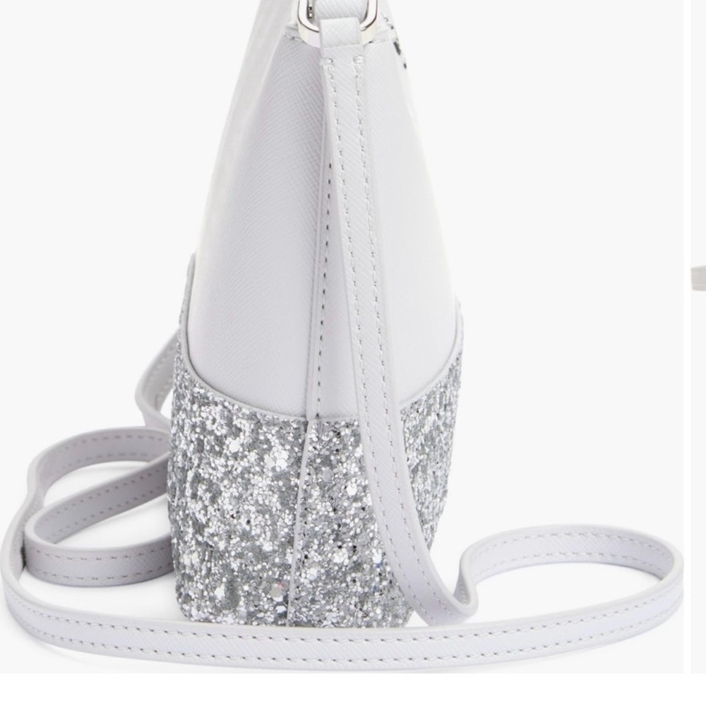 Kate Spade Glitter Flash Crossbody Gray NWT - Picture 4 of 7